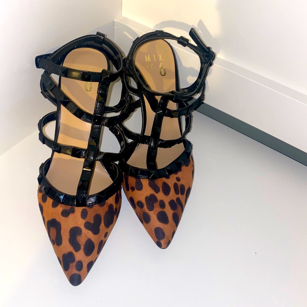 Leopard Print Stiletto Heels